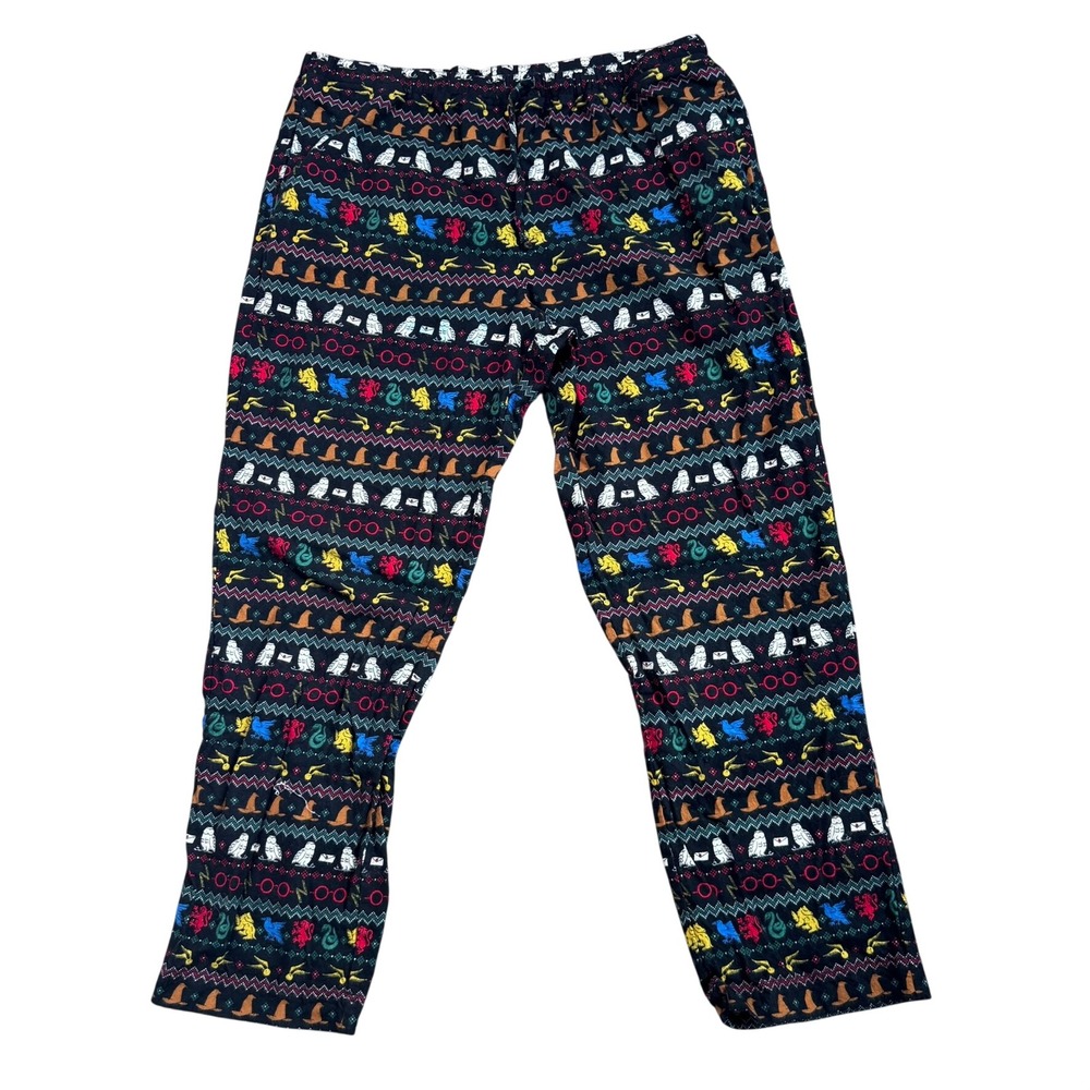 HANNA ANDERSSON XL 100% Organic Cotton Harry Potter Black Fair Isle Pajama Pants